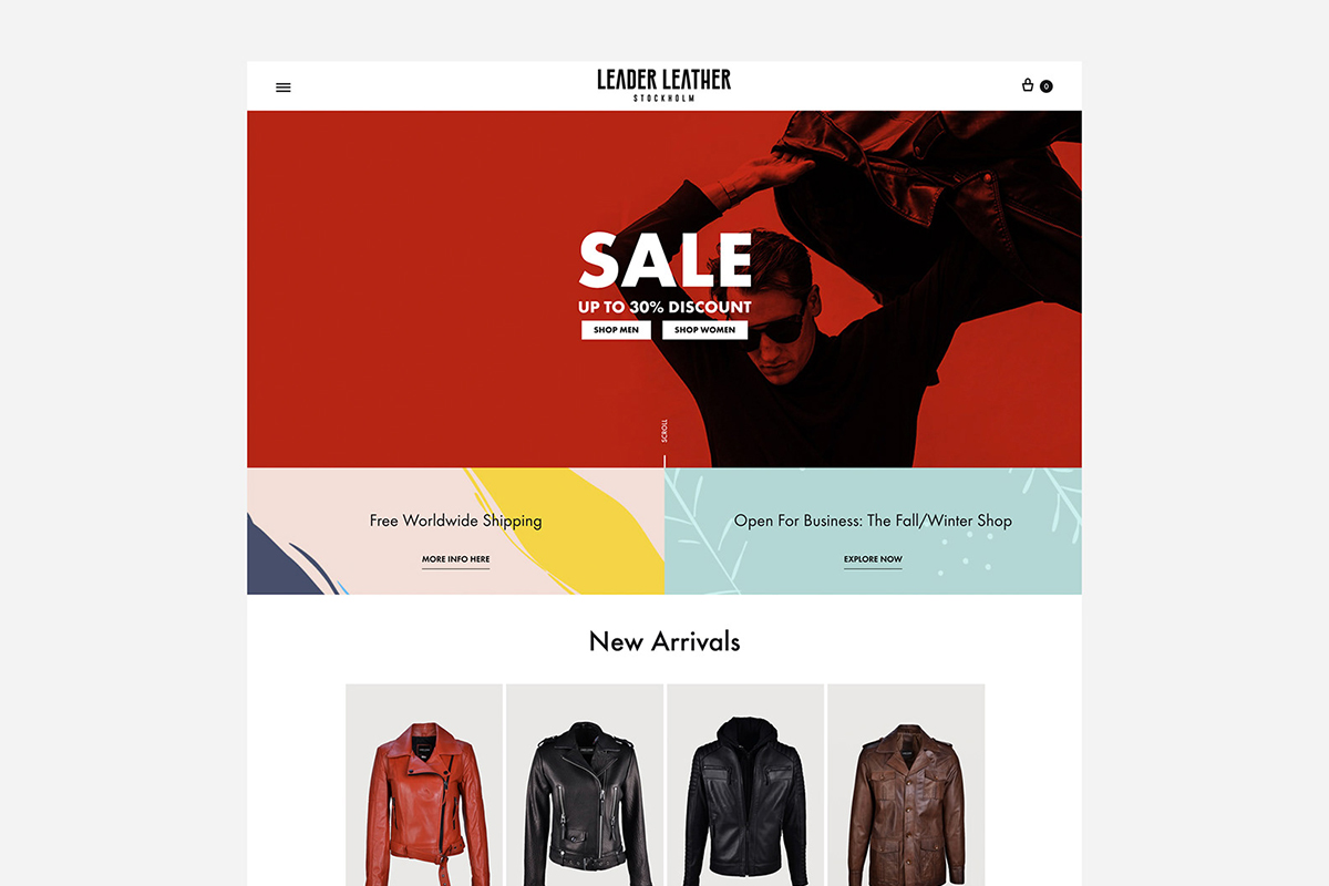 Leader Leather Website